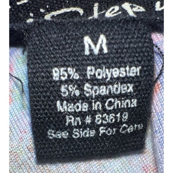 Colorful Tie-Dye Tank Top Scoop Neck One Step Up Size Medium - Picture 4 of 8